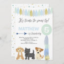 Search for puppy party invitations Animal
