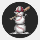 Search for funny baseball stickers Xmas