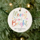 Search for merry and bright christmas tree decorations Simple
