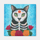 Search for sugar skull magnets Cat