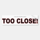 Search for too close bumper stickers Tailgate
