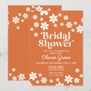 Search for orange bridal shower invitations Flowers