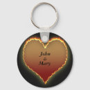 Search for flaming heart key rings Valentine