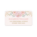 Search for pretty in pink return address labels Bride