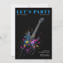 Search for electric guitar invitations Music