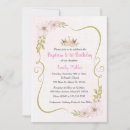 Search for first birthday christening invitations Floral