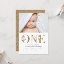 Search for glitter 1st birthday invitations Elegant