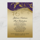 Search for royal purple gold wedding invitations Vintage