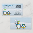 Search for penguin business cards Winter