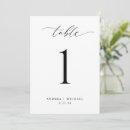 Search for wedding table cards Black and white