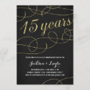 Search for 15th anniversary invitations Gold