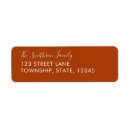 Search for earth return address labels Brown