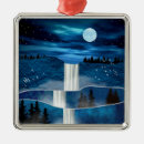 Search for moon and star christmas tree decorations Blue