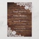 Search for wood and lace wedding invitations Backyard
