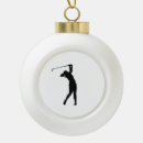 Search for golfer christmas tree decorations Black and white