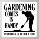 Search for funny gardening posters Green thumb