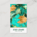 Search for emerald green business cards Gold