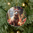 Search for alpaca christmas decor Santa