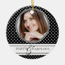 Search for black and white polka dot christmas tree decorations For her