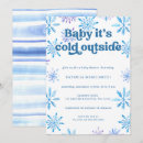 Search for snowflakes baby boy shower invitations Elegant