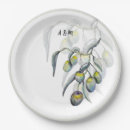 Search for olive green paper plates Monogrammed