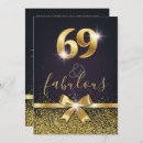 Search for 69th birthday invitations Elegant