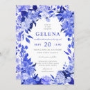 Search for royal blue invitations Blue and white