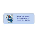 Search for snowman return address labels Retro