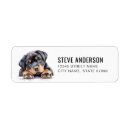 Search for rottweiler return address labels Puppy
