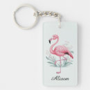Search for flamingo rectangular key rings Flowers