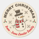 Search for vintage snowman stickers Classic