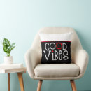 Search for good vibes cushions Black