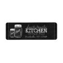 Search for chalk board return address labels Black