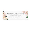 Search for magnolia flower return address labels Botanical