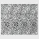 Search for black and white flowers wrapping paper Floral pattern
