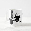 Search for black and white sheep mugs Cute