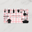 Search for plaid business cards Pastry chef