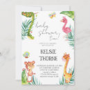 Search for wildlife invitations Cute jungle animals