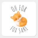 Search for cute funny fox stickers Sake