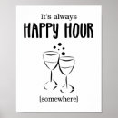 Search for funny alcohol posters Happy hour
