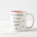 Search for sweet 16th mugs Black