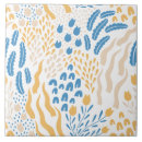 Search for blue floral pattern tiles Mediterranean