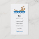 Search for swimmer business cards Swim team