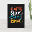 Search for eat sleep game postcards Computer