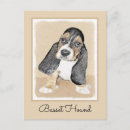 Search for basset dog postcards Puppy