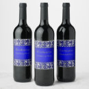 Search for blue and silver label wine wine labels Pattern