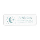 Search for star and moon return address labels Stars
