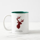 Search for deer name mugs Buffalo plaid