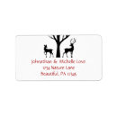 Search for buck and doe return address labels Couple