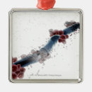 Search for microscopic christmas tree decorations Illustration